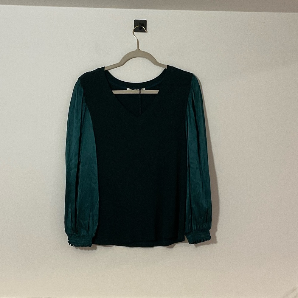 MELISSA NEPTON Dark Green Blouse
